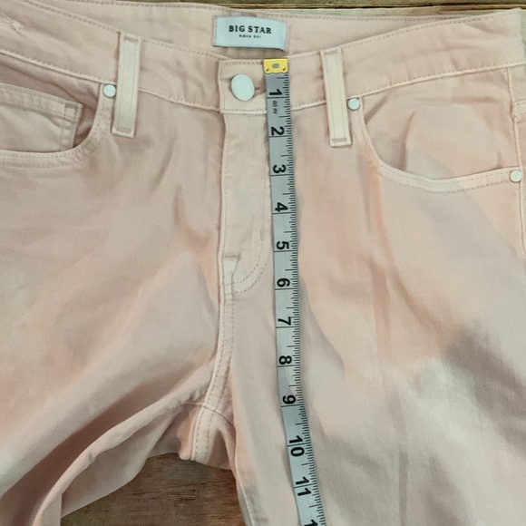 Big Star Distressed Pink Cropped Skinny Jeans - Picture 3 of 7